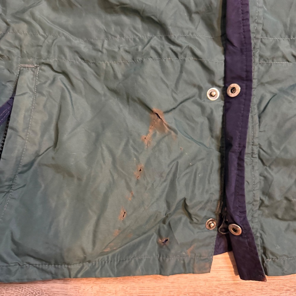 Vintage Columbia Sportswear Colorblock Parka Jacket Teal Burgundy Navy Mens XL - Picture 8 of 8